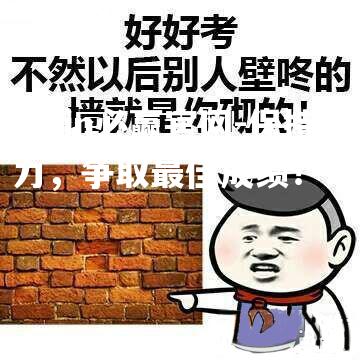 保持努力，争取最佳成绩！