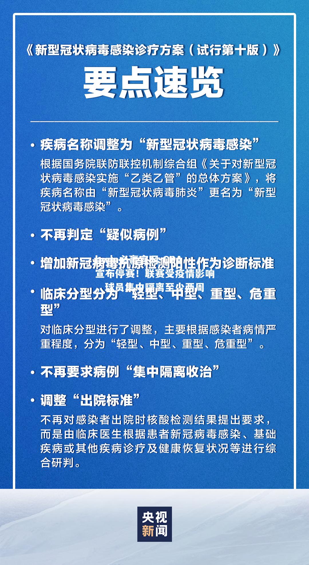 CBA宣布停赛！联赛受疫情影响，球员集中隔离至少两周